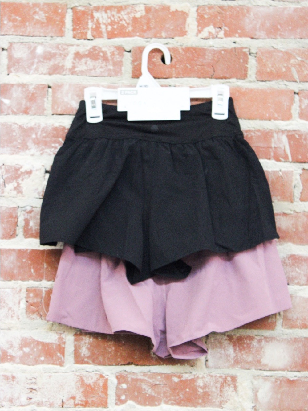 Girls 2 Pack Crossover Hybrid Short w Inner Pant - Picture 3 of 6